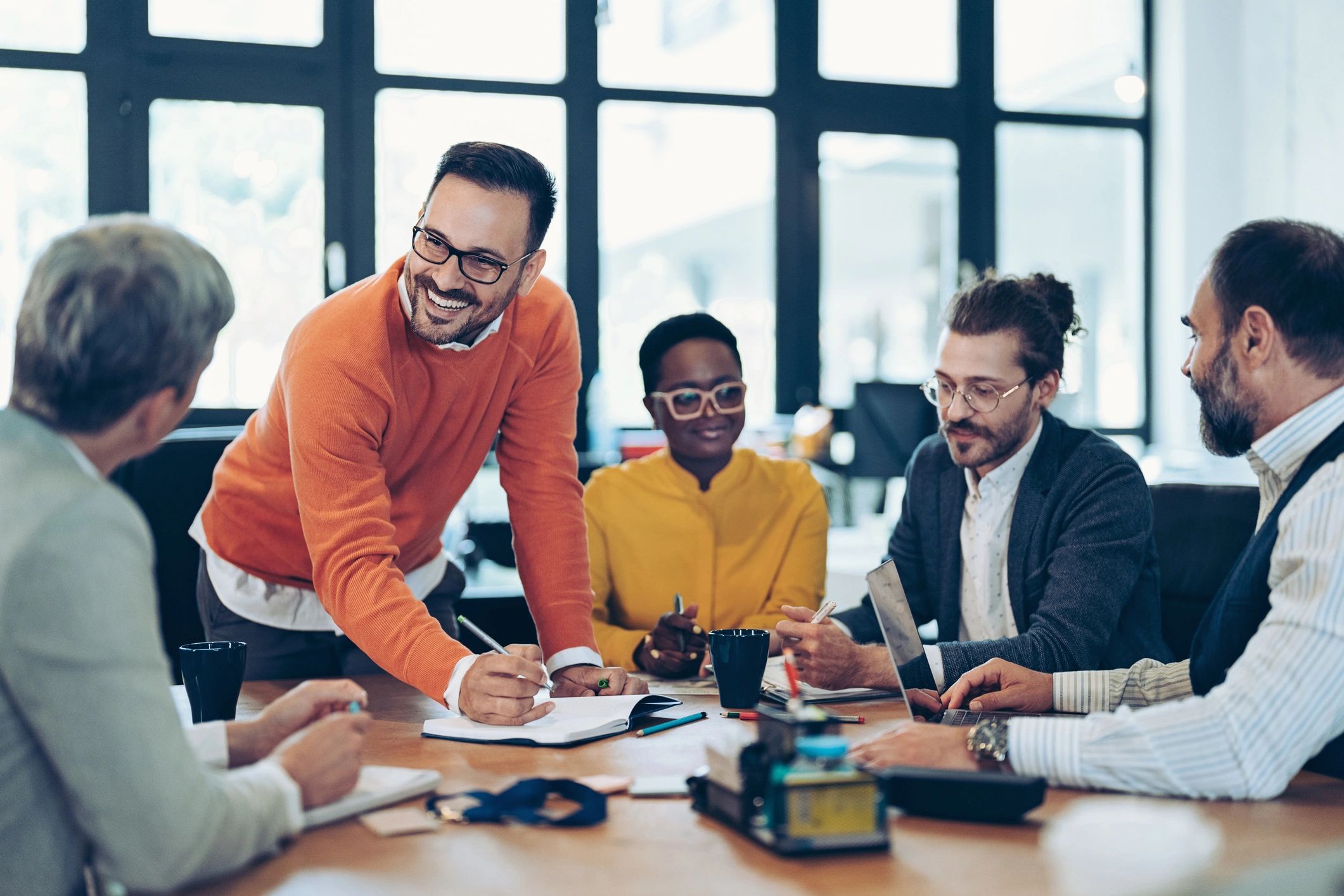 Event planning discussion among a collaborative team