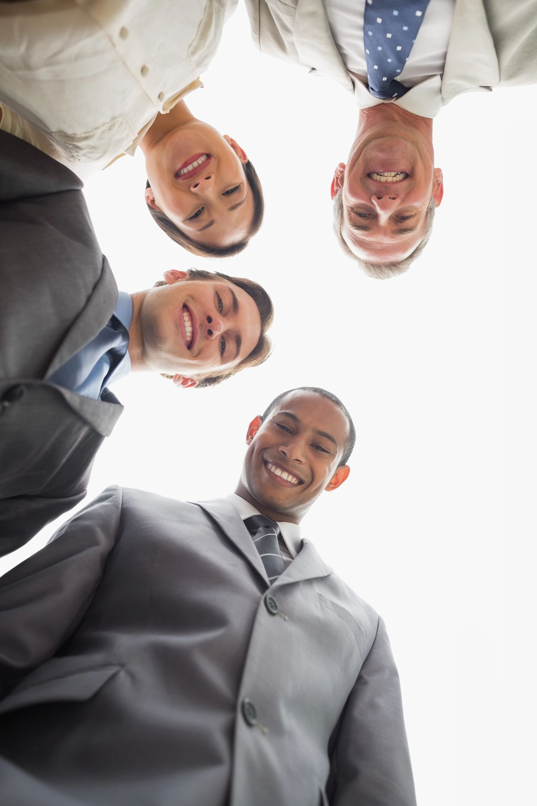 Smiling business team member portrait